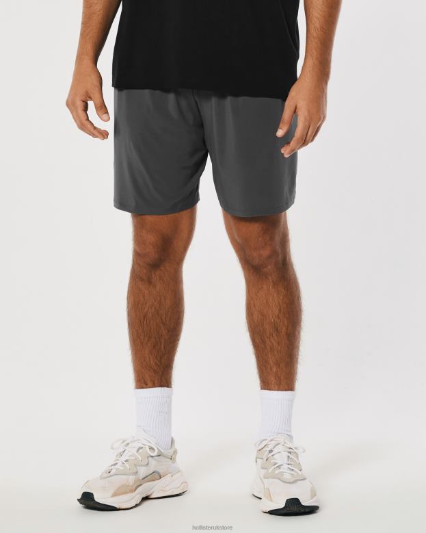 Bottoms Hollister Men Gilly Hicks Active Shorts 7\\ 488201236 Dark Grey